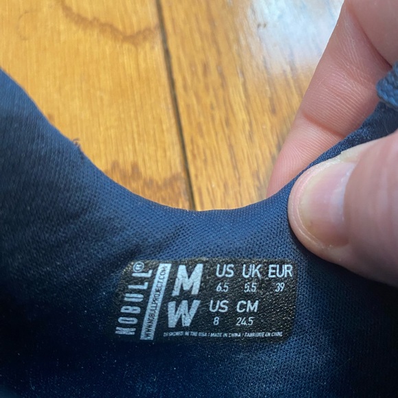 NOBULL Womens Ripstop Runner Navy Blue Marble White Sneakers Training Size 8 - Picture 4 of 5